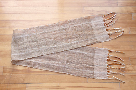Linen table runners, heritage yarn