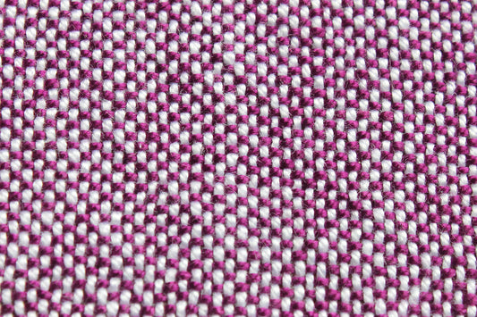 Cotton coasters, set of four, purple, white, handmade, natural fibres, washer safe, made in Canada