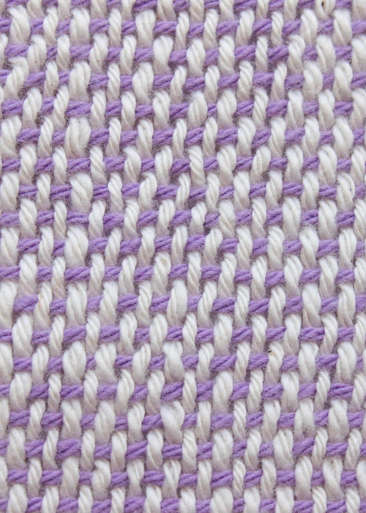 Cotton washcloth, pale purple